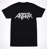 قميص بشعار Anthrax الزاوي فرقة Thrash Heavy Metal رسمة تي شيرت أسود