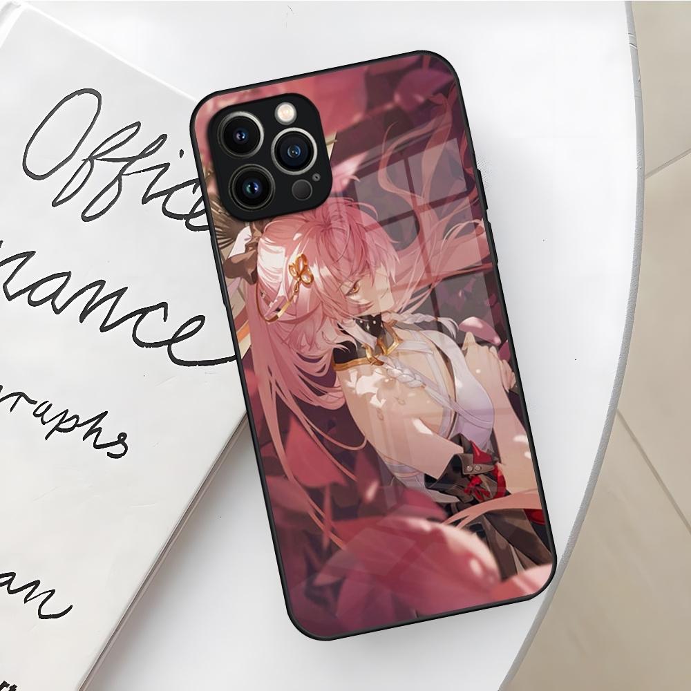 Game Wuthering Waves Phone Case for Iphone 16 15 14 12 11 13 Pro Max Mini X Xr Xs Se 8 Puls Glass Cover