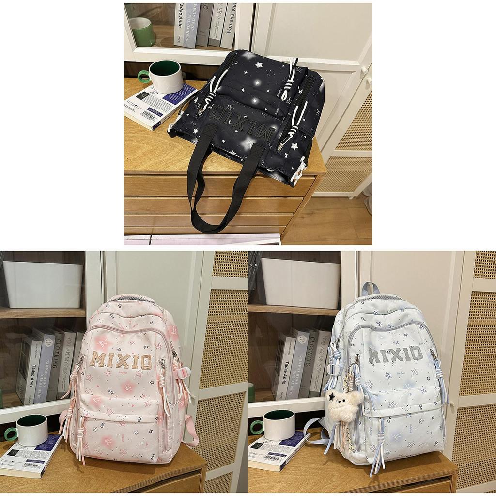 Starry Night Girl Backpack With Nylon For School And Education