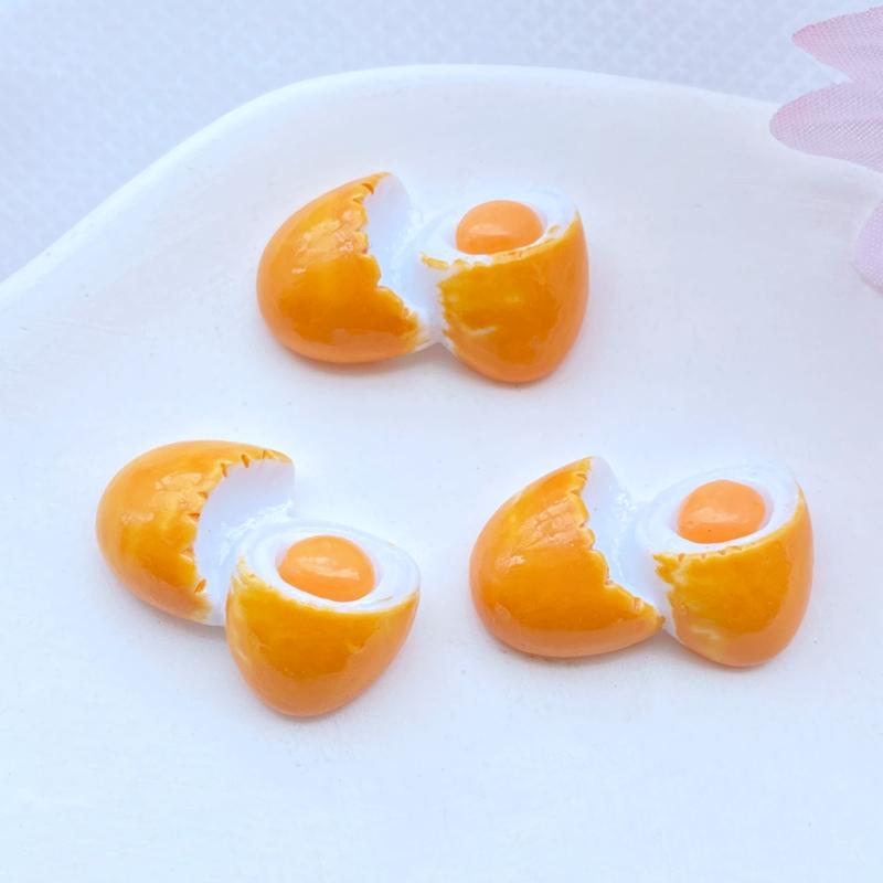 10Pcs New Cute Resin Mini Egg Flat Back Cabochon Scrapbook Kawaii DIY Embellishments Accessories