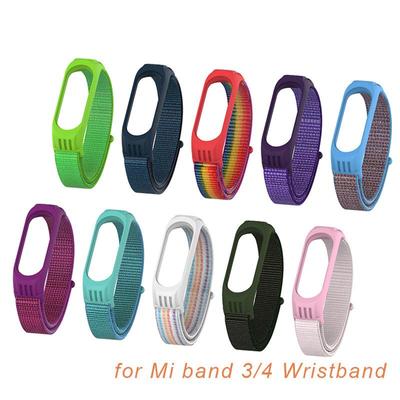 Nylonový silikonový prodyšný sportovní univerzální vyměnitelný náramek pro Mi Band 3 4 Strap