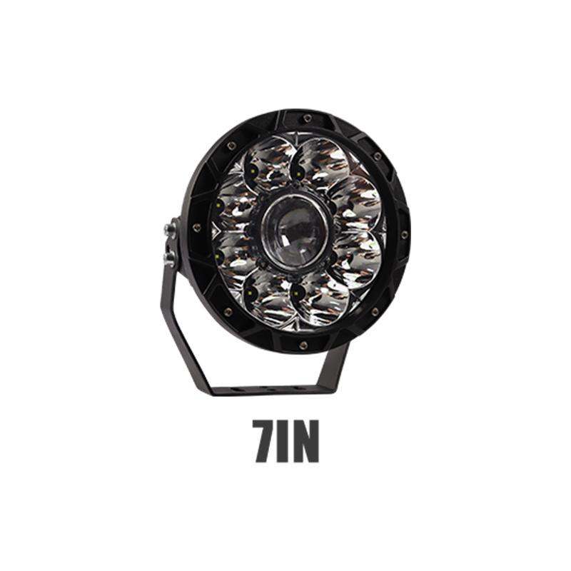 

Автомобильный прожектор с высокими мостами, прожектор, светодиодные лампы для дальнего действия 4x4, светодиодные внедорожные прожекторы, автомобильный грузовик, квадроцикл, внедорожник 10-30 В 7 inch