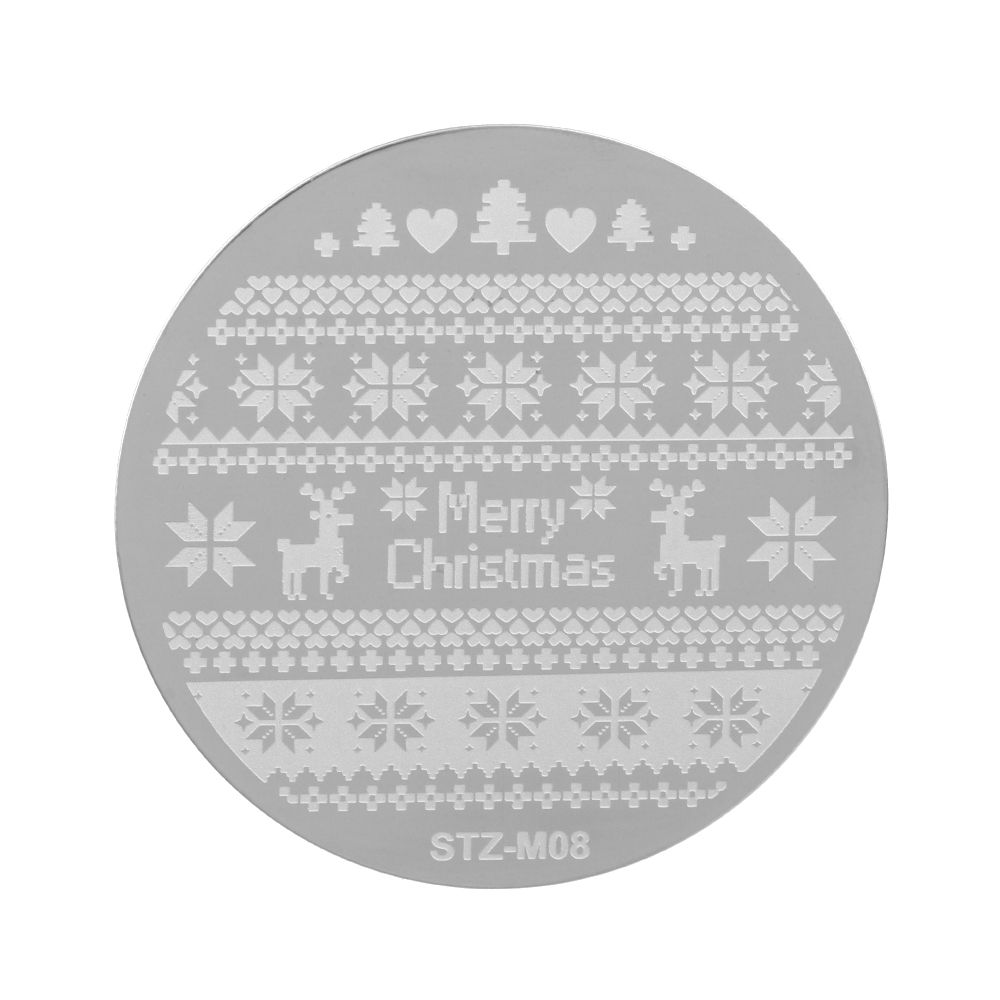 Tools Snowflake Christmas Nail Stamping Plates Polish Templates Stencils Molds Nail Stamp