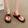 Niche flat toe sandals women's shoes summer fashion design sense fashion summer beach shoes Roman cool slippers