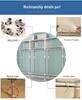 All-Steel Frame Thickened Cloth Wardrobe for Bedroom or Dormitory - Large Capacity Storage