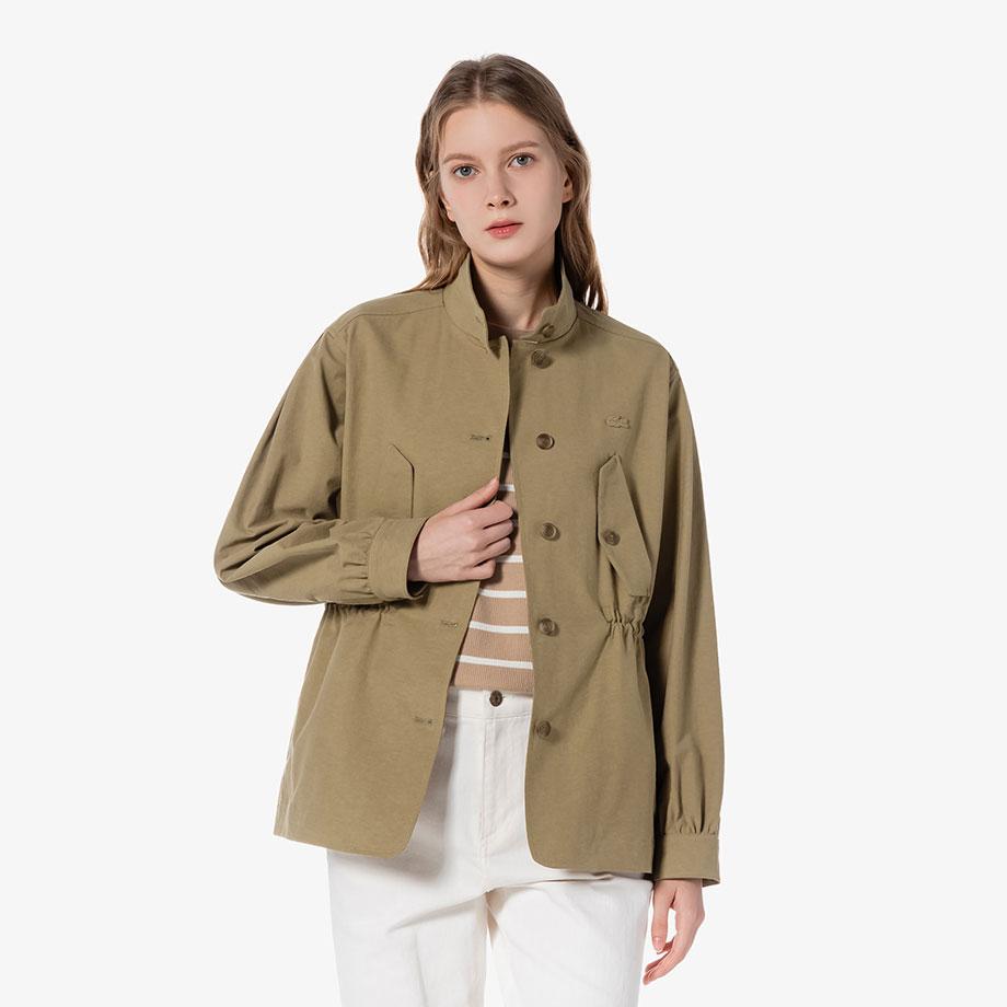 Lacoste Women's New Band-Neck Safari Jumper BF698E-55G