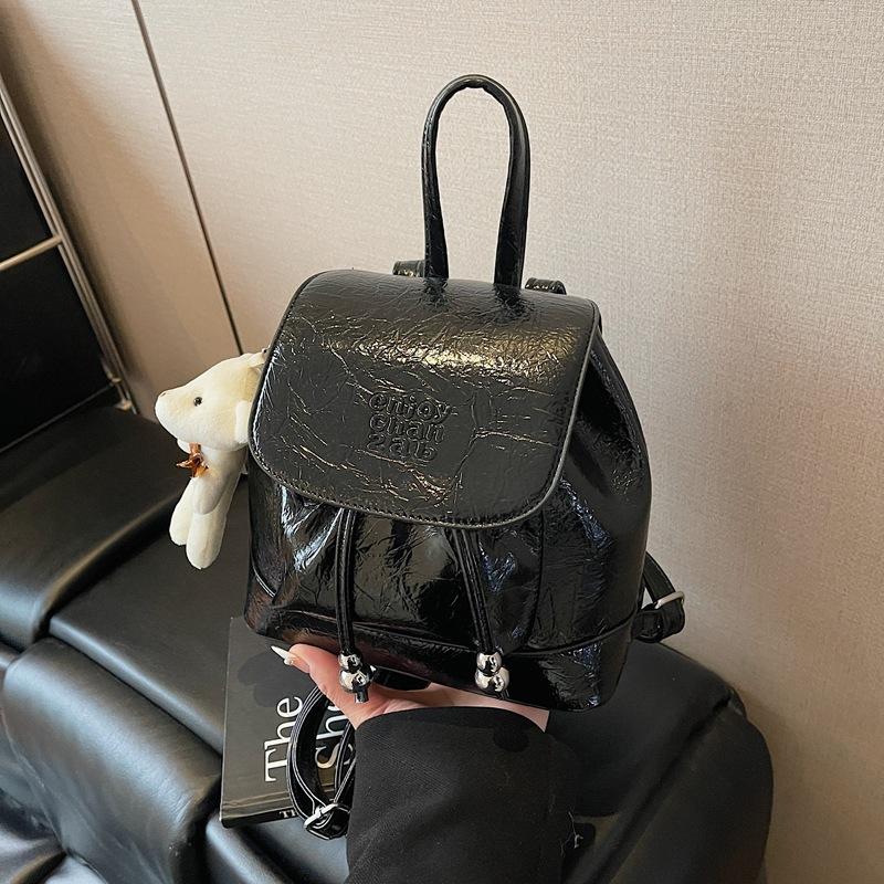 Bucket bag women's 2025 new niche design sense fashion backpack Korean version student schoolbag travel backpack