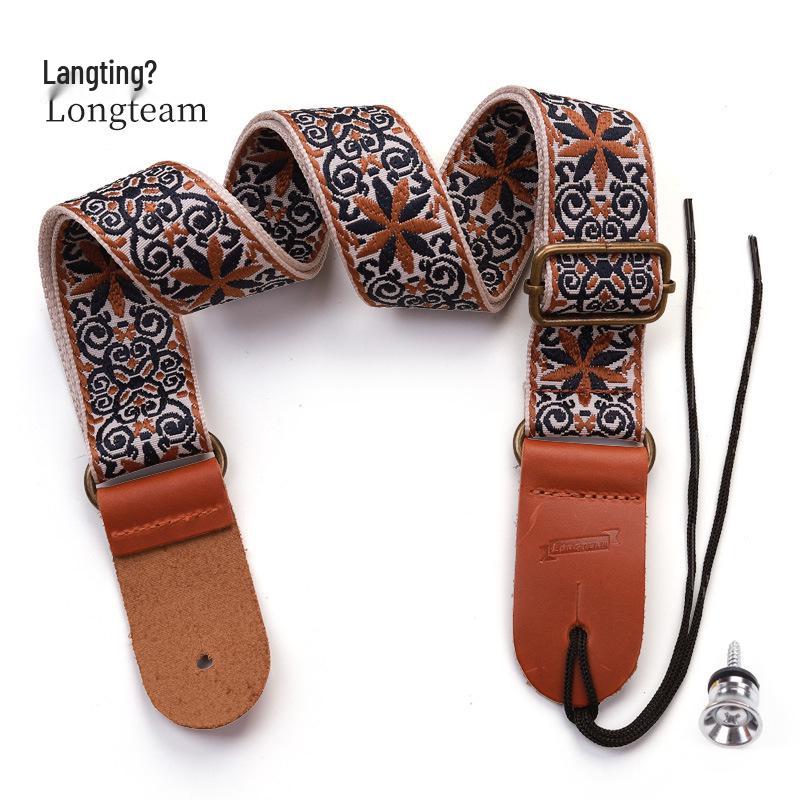 Langting Embroidered Ukulele Shoulder Strap