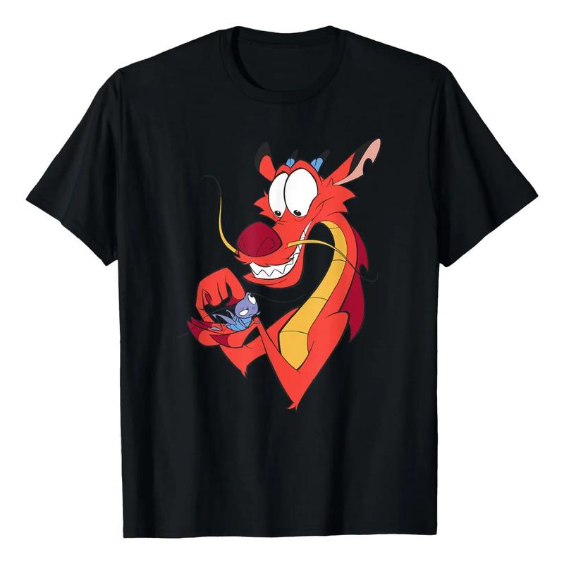 Camiseta Disney Con El Logotipo De Mulan Mushu Y Cri-kee Con S