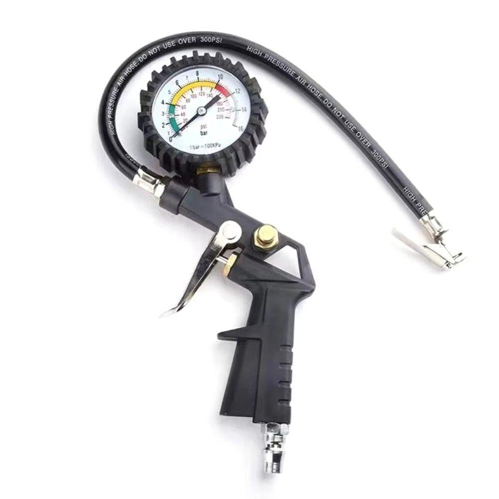 0-16Bar Tire Air Pressure Gauge 220PSI Digital Tire Inflation Adapter Motorcycle Tire Inflation