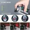 Multipurpose Laser Level Tool Cross Line Laser Leveler with 8FT 2.5M Standard Measuring Tape and Metric Rulers