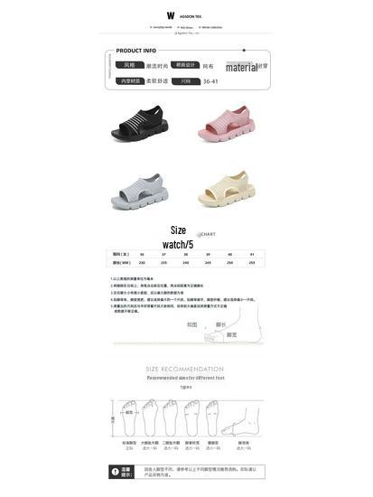 Women's Summer Breathable Hollow Sandals - Soft Sole, Comfortable Mom Shoes