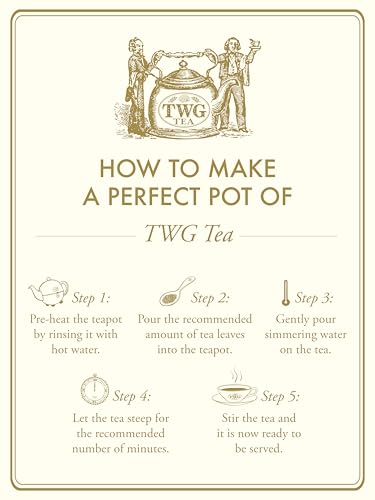 TWG Tea 1837 Black Tea | 100g Tinned Loose Tea | Signature Blend with Berry and Caramel Aromas | Tea Gift