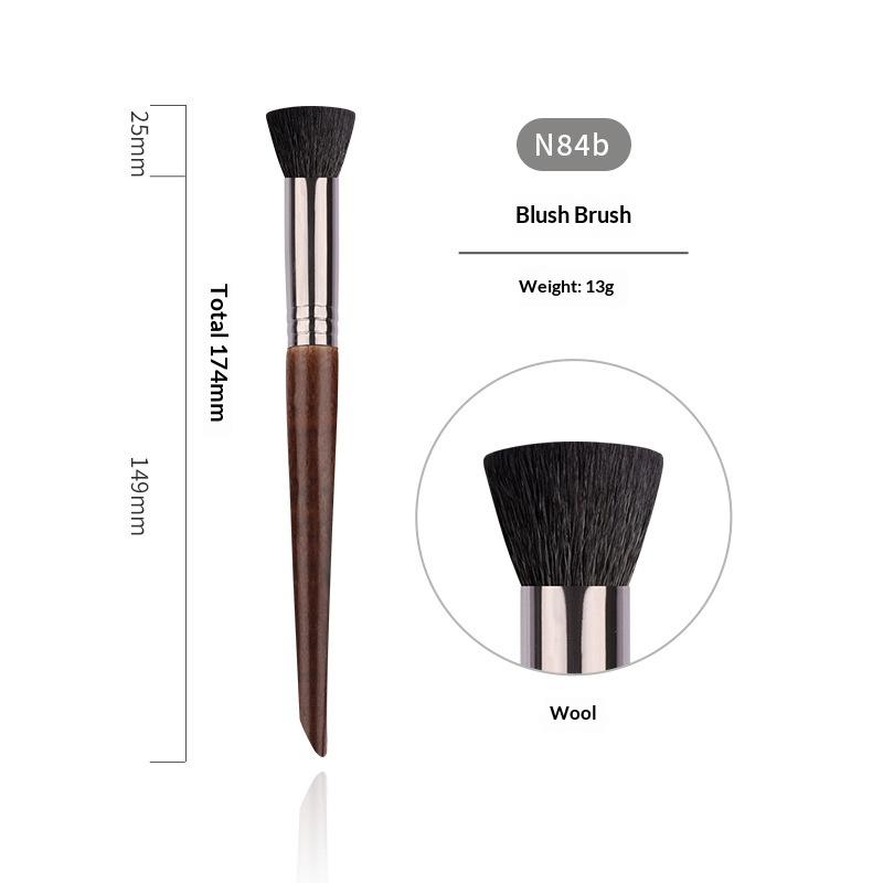 Professional Animal Hair Makeup Brush Set Complete Soft Bristles for Eyeshadow Lip Foundation Beginner Use