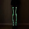 Heart Pattern Luminous Pantyhose Glow In The Dark Sexy Pantyhose Transparent Printing Tights  Girl