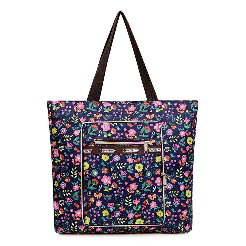 Duża lekka składana przenośna torba na zakupy przenośna o dużej pojemności przenośna torba na ramię damska torba do przechowywania