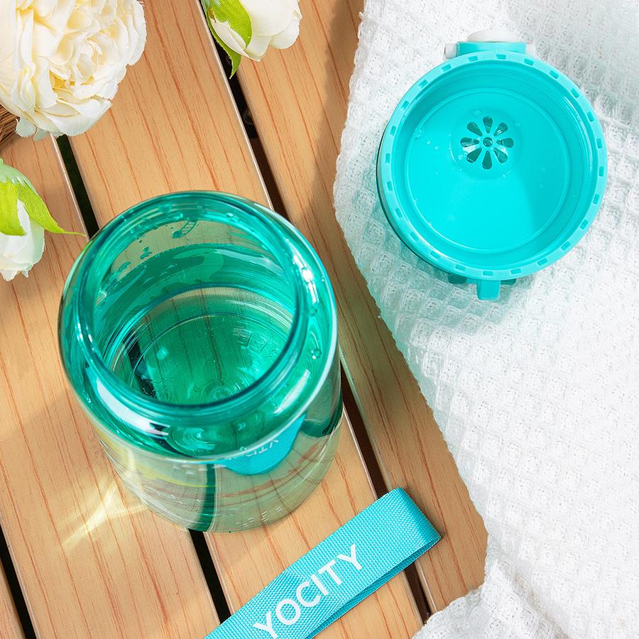 18.6oz Leakproof Cartoon Water Cup Portable Water Bottle With Rope Easy-to-Carry For Outdoor Travel Back to School Essentials