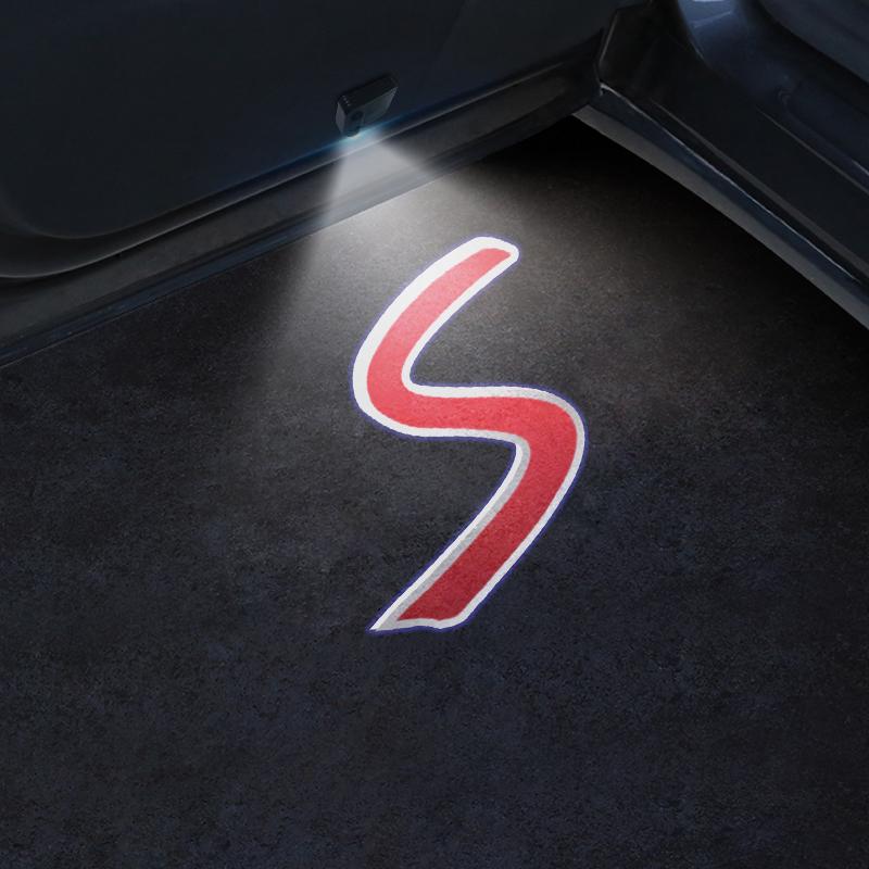 

2Pcs LED Car Door SE Plug S Emblem Light Welcome Lamp Wireless Projector For MINI Cooper s R50 R52 R53 R57 R58 R61 2PCS For 2 Door