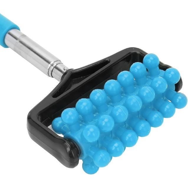 Массажный палочка Ymiko, Массажная палочка для йоги для мужчин и женщин, Гранулированный инструмент для массажа тела, Телескопическая роликовая массажная палочка, Домашний массаж шеи, ног, спины, тела