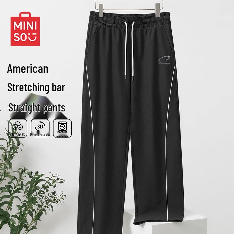 

MINISO Men s Straight-Leg Casual Sport Pants L
