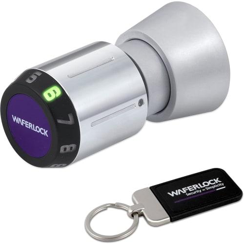 WAFERLOCK C160 - Smart Lock, Cylinder Lock, Anti-Picking, Compatible with Door Thicknesses of 30-45mm, Retrofit, IP68 Waterproof and Dustproof, Auxili