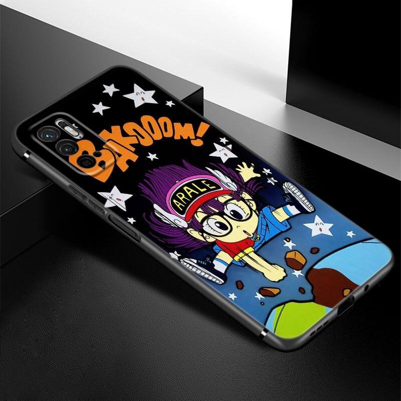 Dr Slump Arale Anime Phone Case For Xiaomi Redmi Note 7 8 8T 9 9S 10 10S 10T 11 11S 4G 11E 11T Pro 5G Soft TPU Black Cover