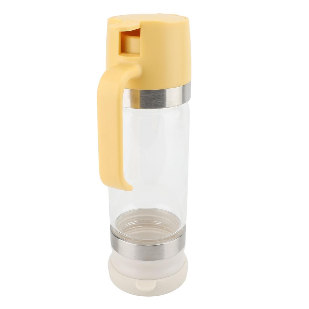 Honey Dispenser 350ml Clear Glass Syrup Dispenser with Handle Prevent Dripping Honey Container for Coffee Shops Restaurants Home