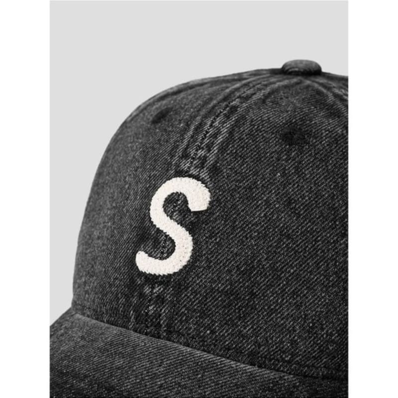 8SECONDS Denim Volume Embroidered Ball Cap Black (29578BWY85)