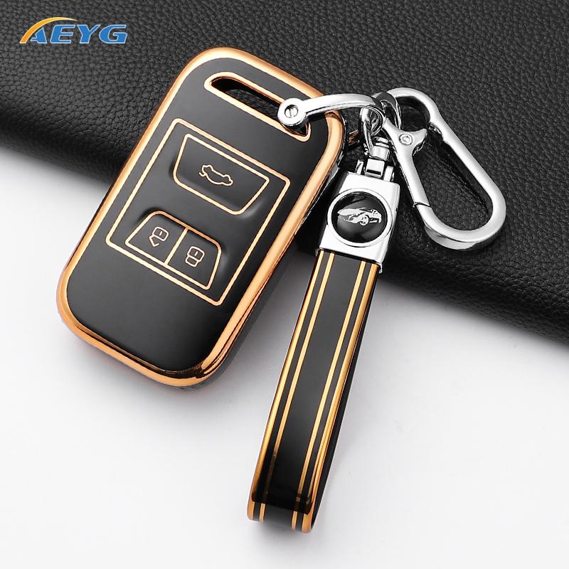 Tpu Car Remote Key Cover Case Shell Fob For Chery Tiggo 3 5X 4 8 Glx 7 Arrizo Tiggo 8 Keychain Protective Accessories