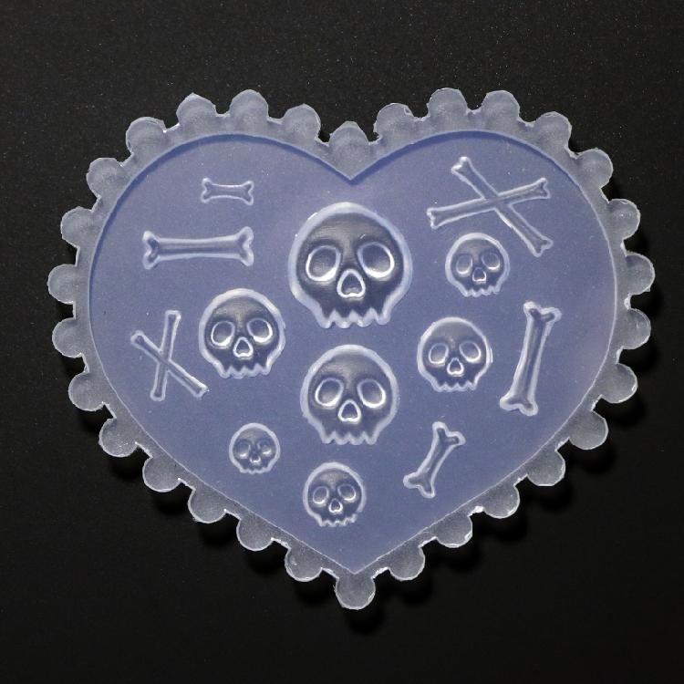 Nail Art Molds Resin Silicone Nail Art Casting Molds 3D Nail Charms Casting Mold