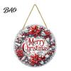 Xmas Tree Hanging Charms Christmas Ornaments, Acrylic Festive Pendants with Lanyard for Ornaments Holiday Party Home Decoration, Indoor Scene