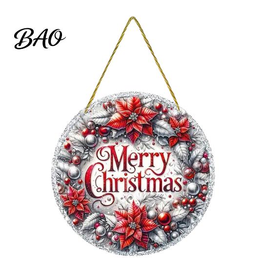 Xmas Tree Hanging Charms Christmas Ornaments, Acrylic Festive Pendants with Lanyard for Ornaments Holiday Party Home Decoration, Indoor Scene