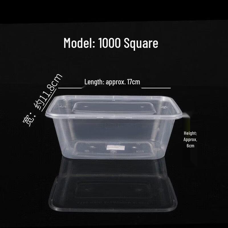 Disposable Clear Plastic Takeaway Boxes