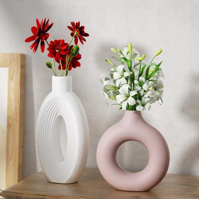 Stampo Vaso di Fiori Stampo in Silicone Flessibile per Fioriera Decorazione per la Casa Fatta a Mano per Tavolo da Pranzo Strumento per Modellare Vaso di Fiori