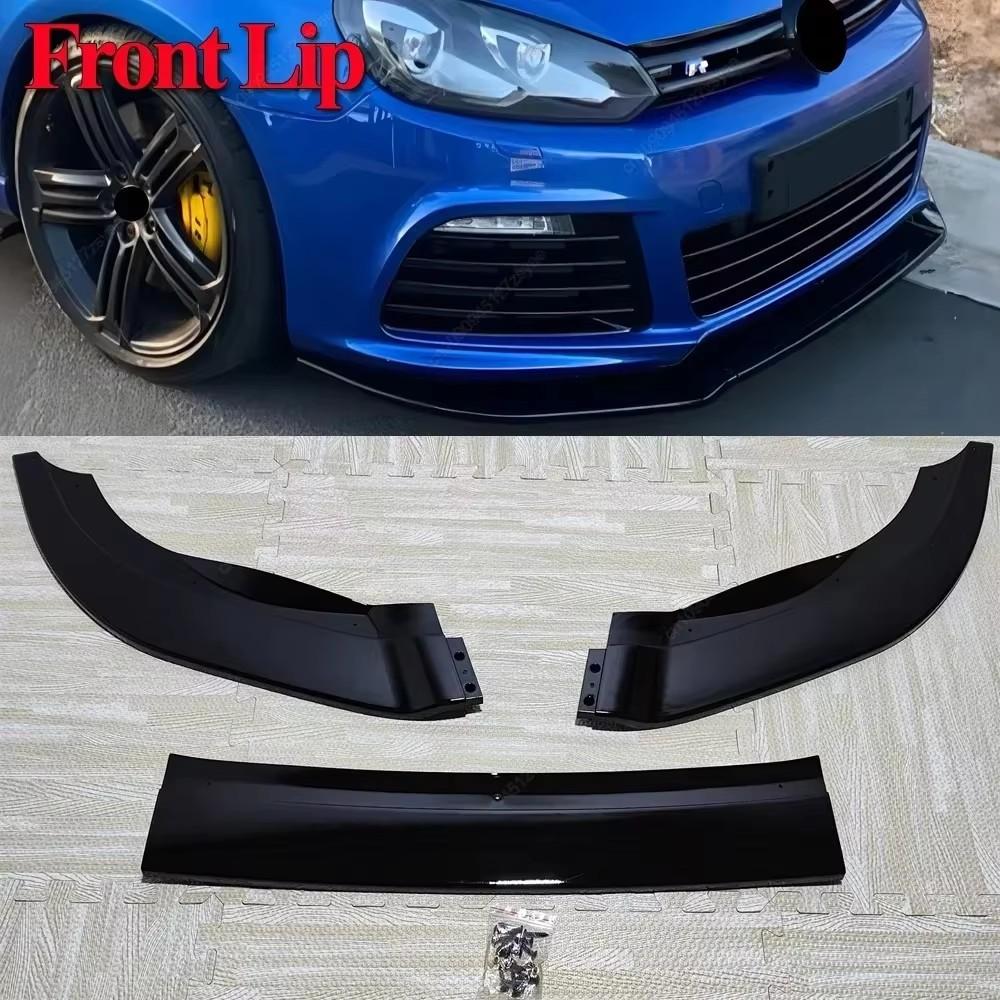 Samochodowy Przedni Zderzak Spojler Splitter Dyfuzor Deflektor & Dyfuzor Tylnego Zderzaka Do VW Golf 6 MK6 R R20 2008-2013 Canard Tuning