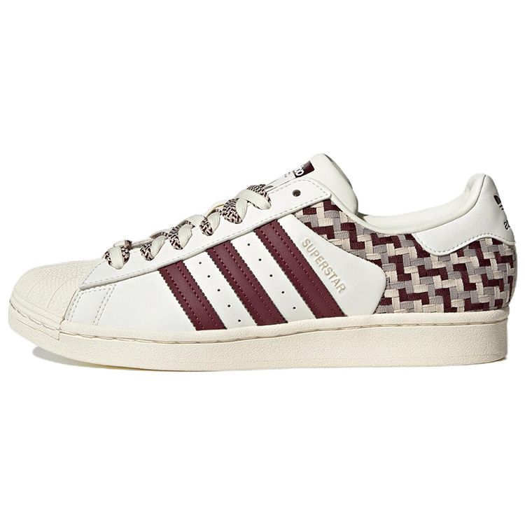 Adidas Originals Superstar Fashion Durable Low-Top Skate Shoes Women Sneakers Light-Purple FZ5588
