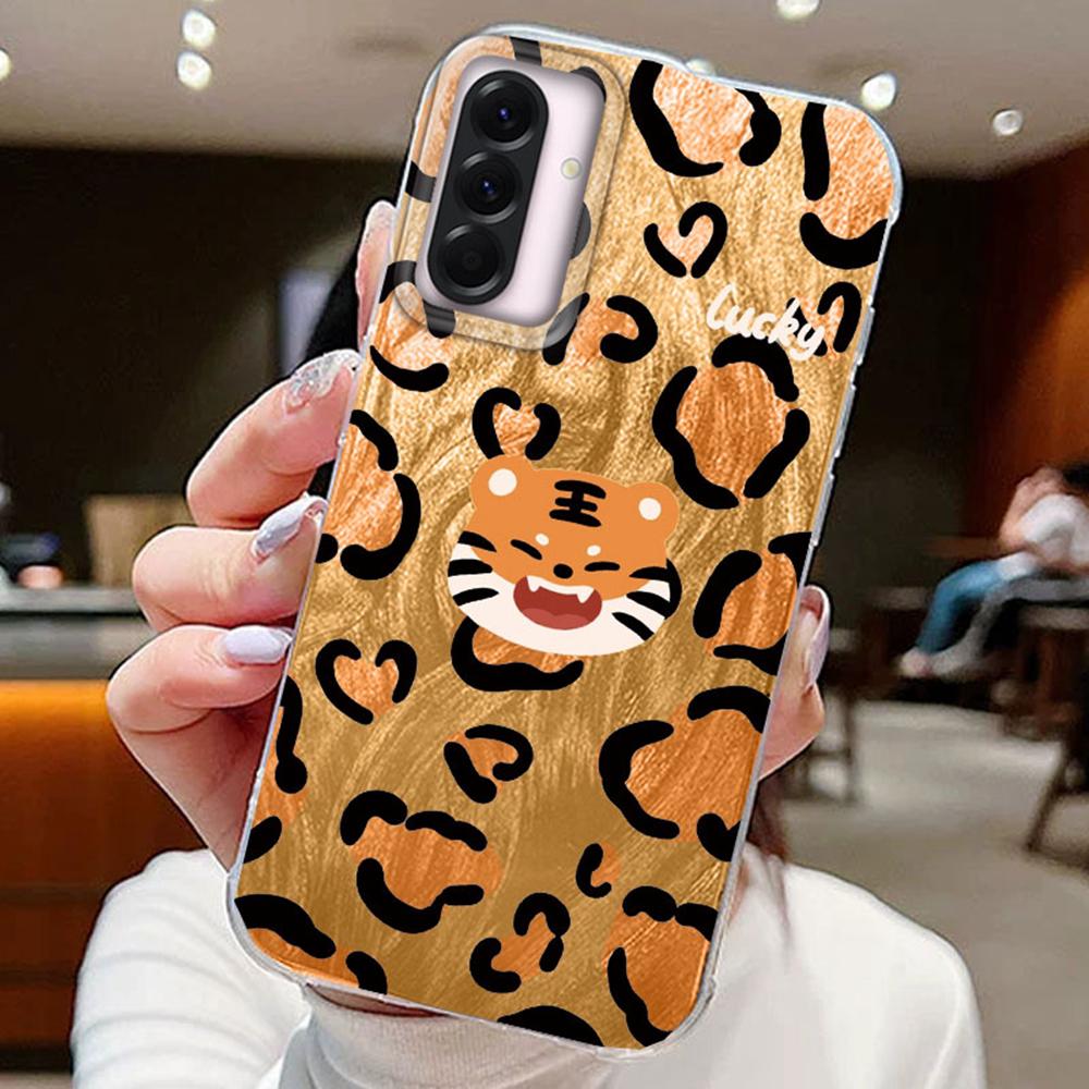 

Градиентные чехлы для телефонов с леопардовым принтом пентаграммы для Samsung Galxy A56 A36 A26 A16 A55 A25 A35 S25 S24 Силиконовые парные чехлы-накладки Samsung S24 FE белый