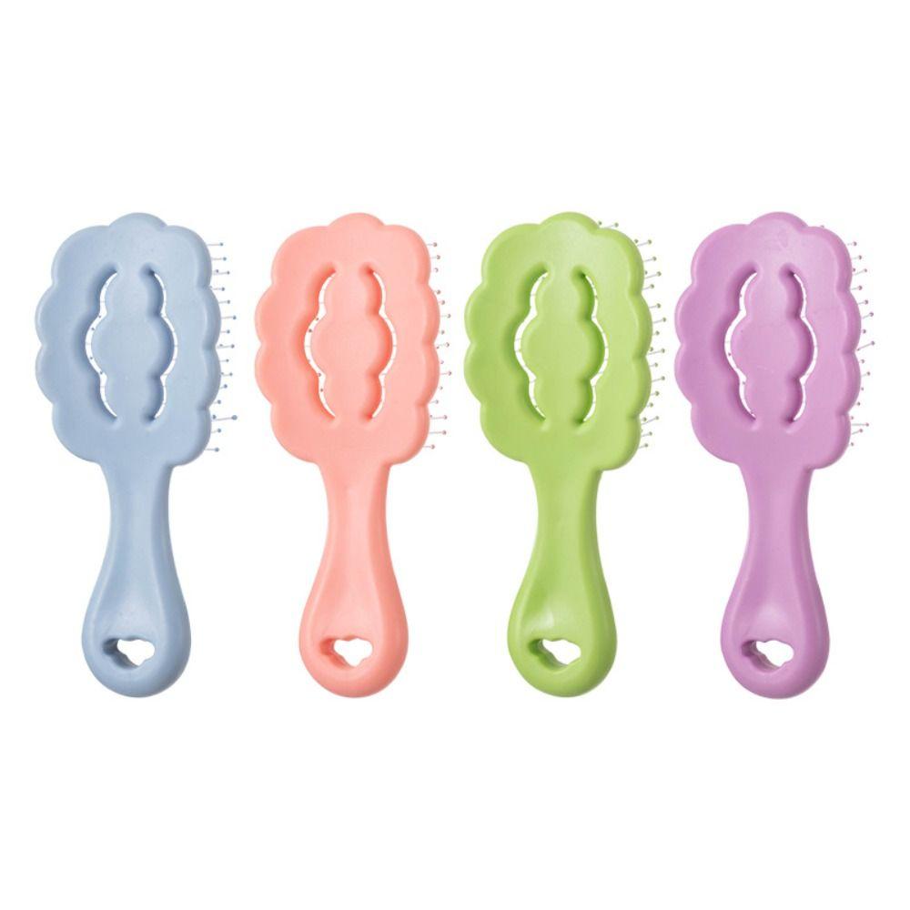 

Portable Soft Hair Comb Cute Scalp Massage Comb 4 Colors Ribs Comb Girls зелёный