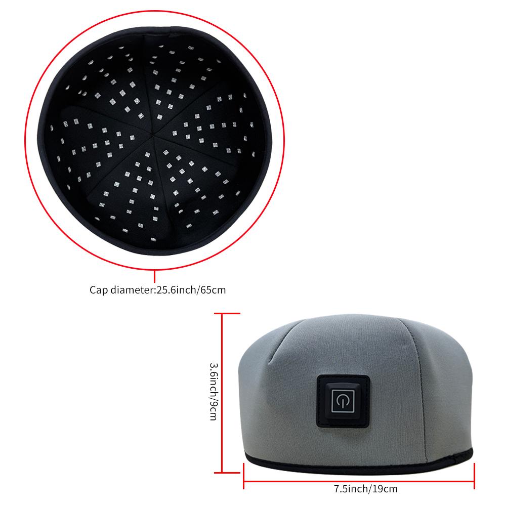 USA Local Inventory Quick Shipment 660nm 830nm Near Infrared Red Light Therapy Hat Portable Hair Care Cap