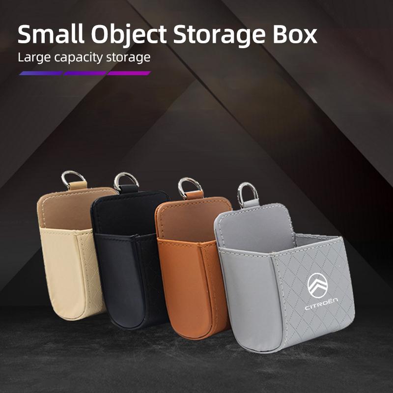 Car Air Vent Storage Box Rhombus Pattern For Citroen C4 C3 C5 C1 C2 Celysee Berlingo Cactus Picasso Aircross Saxo Grand
