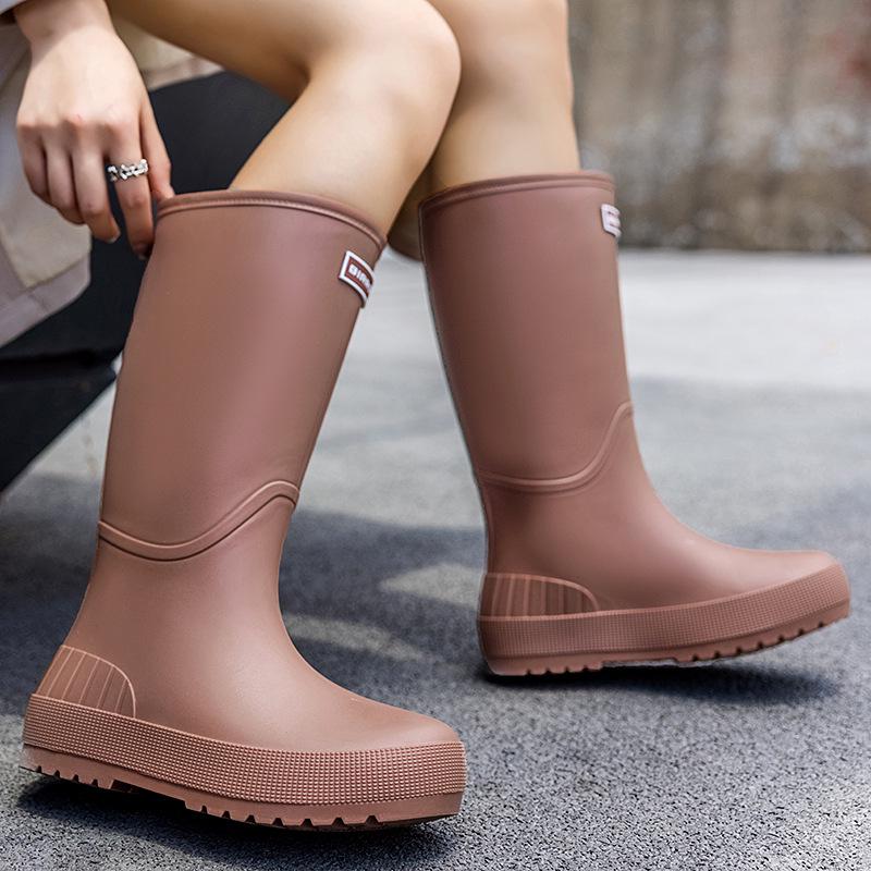 

Женские легкие водонепроницаемые резиновые сапоги с длинным голенищем - Нескользящие, удобные для пеших прогулок и поиска сокровищ на пляже 38