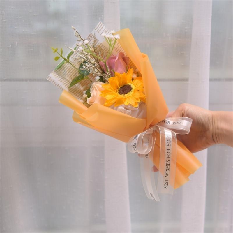 Soap Flower Petals Bouquets for Student Teacher Graduation Ceremony Thanskgiving