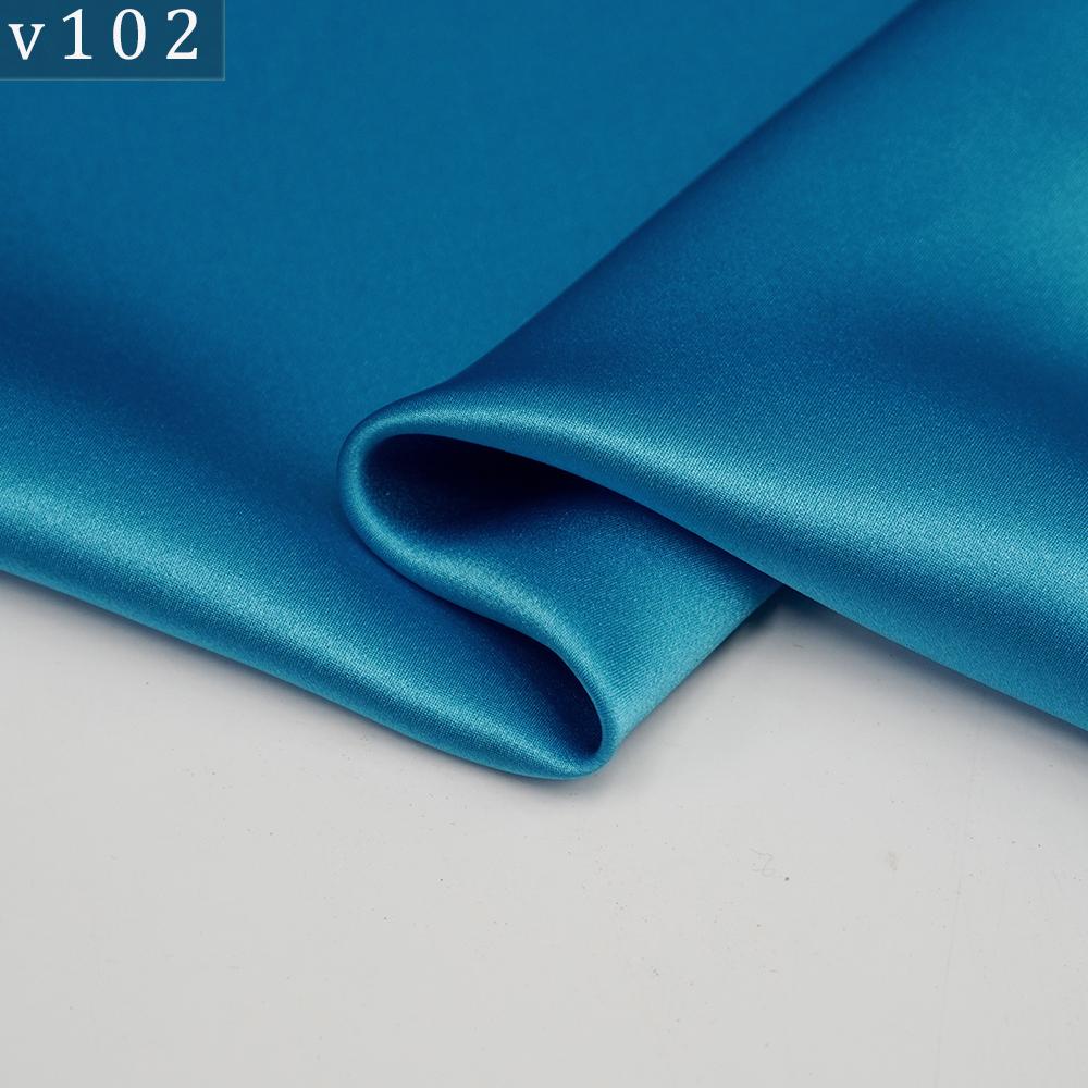 HYSK Natural Genuine Pure 100% Silk Crepe Satin Fabric Silk China Duchess Plain Brown by Meter for Dress Bedding Wedding