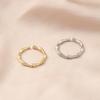Elegant Bamboo Couple Rings: Women's Trendy, Stylish, and High-End Fashion for Index or Pinky Finger.