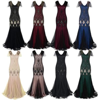 Abito con paillettes Abito vintage Abito da sposa taglie forti Abiti da sera