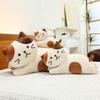 Plush Calico Cat Pillow With Soft Pp Cotton Filling For Kids And Adults