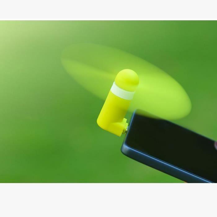 Mini Ventilateur - YIOU - Portable - Micro USB - Ultra-silencieux - Vert