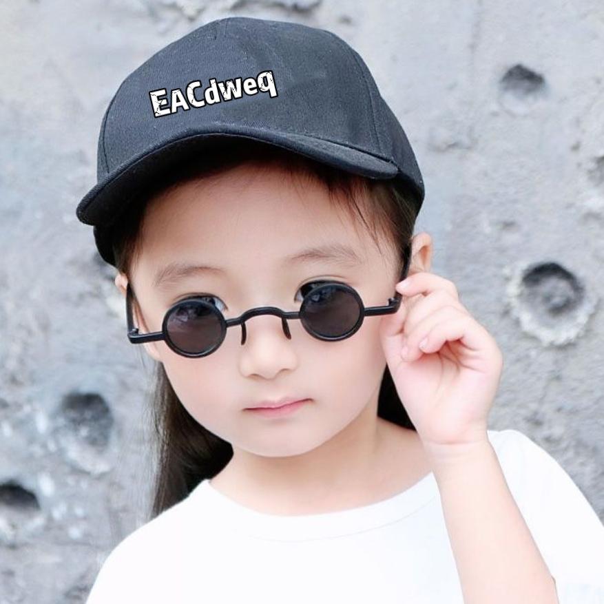 Round Baby Sunglasses Trendy UV Protection Glasses for Boys Girls Children Fashion Cute Sun Glasses for Kids Aged 0-3 Years