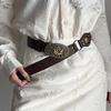Women's 2025 High-End Leather Belt with Rivets - Trendy Wasteland Style for Skirts & Jeans