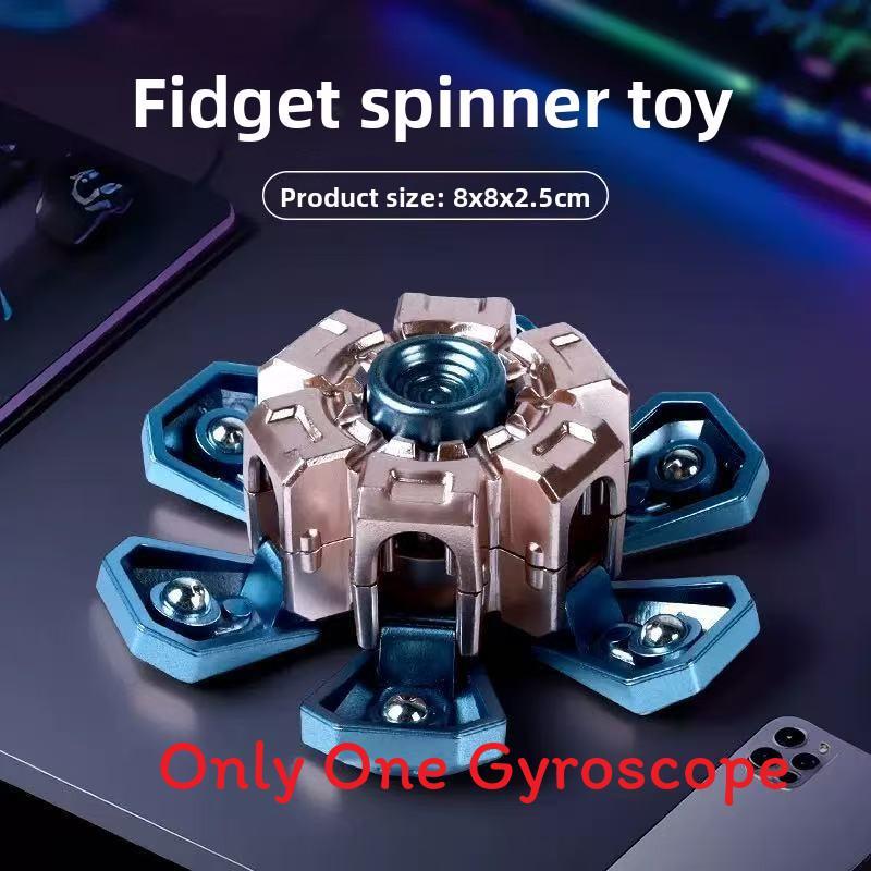 Creative Transforming Finger Gyroscope With Mechanical Deformation For Stress Relief And Gaming Fun